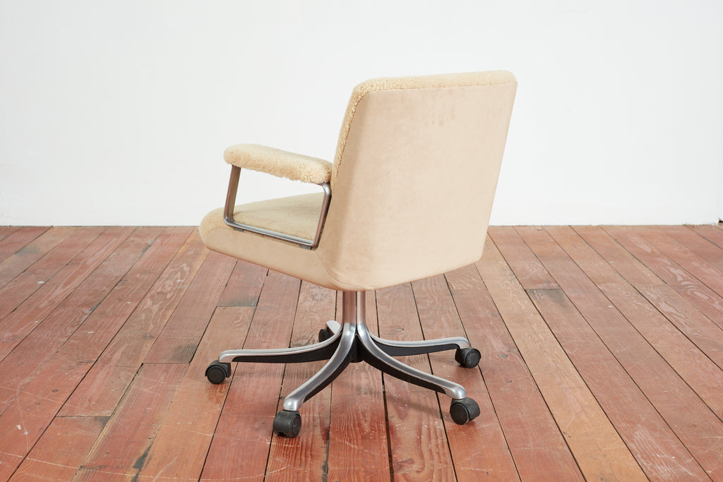 Osvaldo Borsani Shearling Office Chair