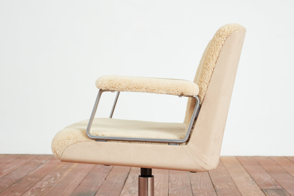 Osvaldo Borsani Shearling Office Chair