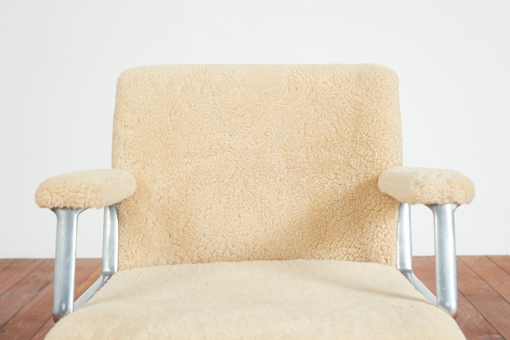 Osvaldo Borsani Shearling Office Chair