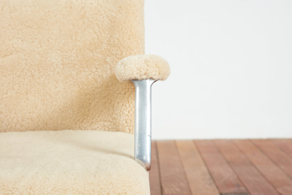 Osvaldo Borsani Shearling Office Chair