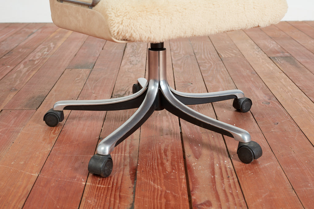 Osvaldo Borsani Shearling Office Chair