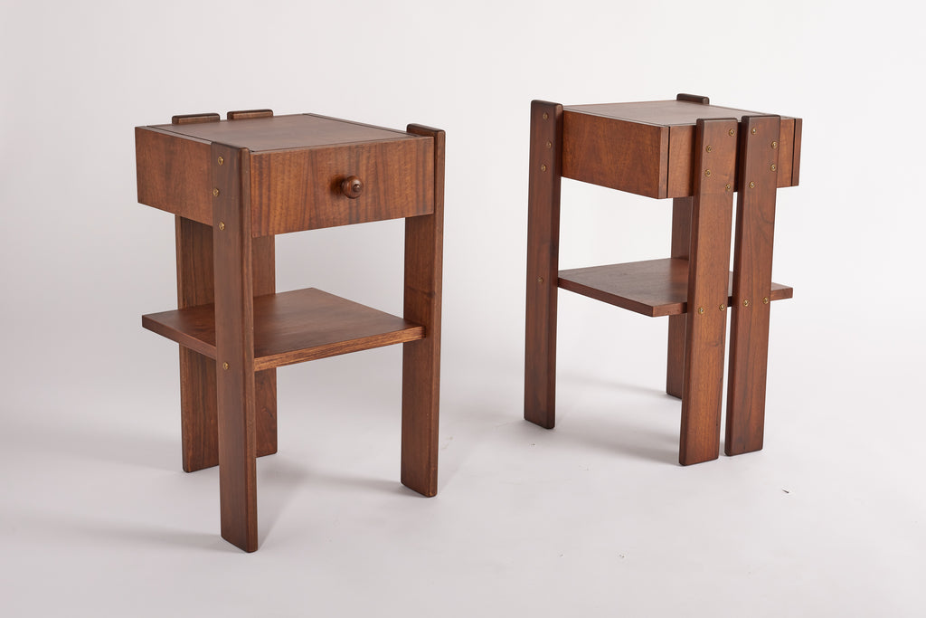 Pair of Tobia Scarpa Style Nightstands