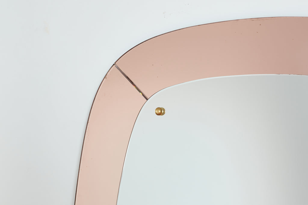 Rose Cristal Art Mirror with Shelf