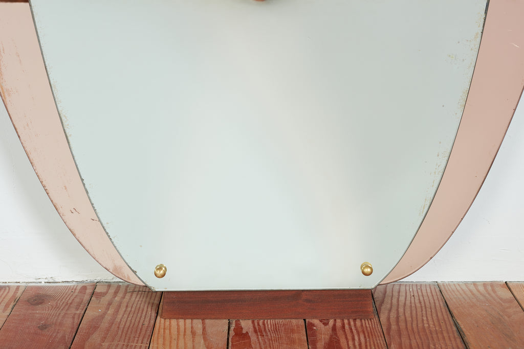 Rose Cristal Art Mirror with Shelf