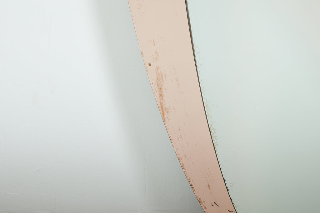 Rose Cristal Art Mirror with Shelf