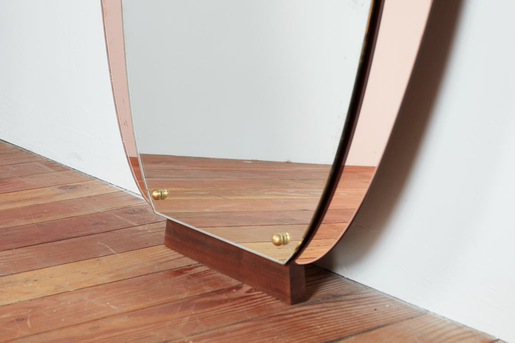 Rose Cristal Art Mirror with Shelf