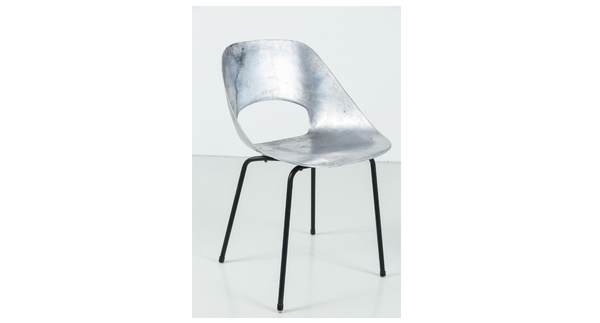 "Tonneau" Cast Aluminum Chairs by Pierre Guariche