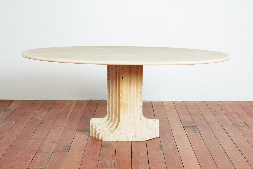 Tobia Scarpa Travertine Table