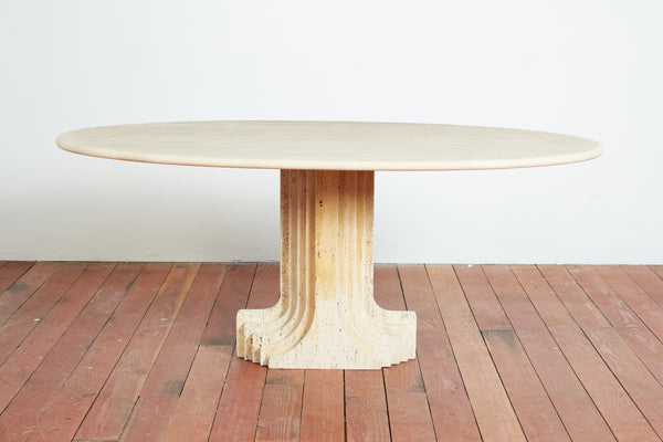 Tobia Scarpa Travertine Table