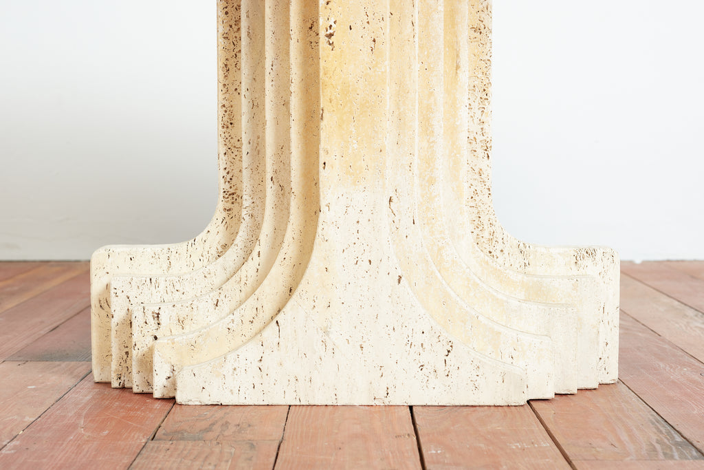 Tobia Scarpa Travertine Table