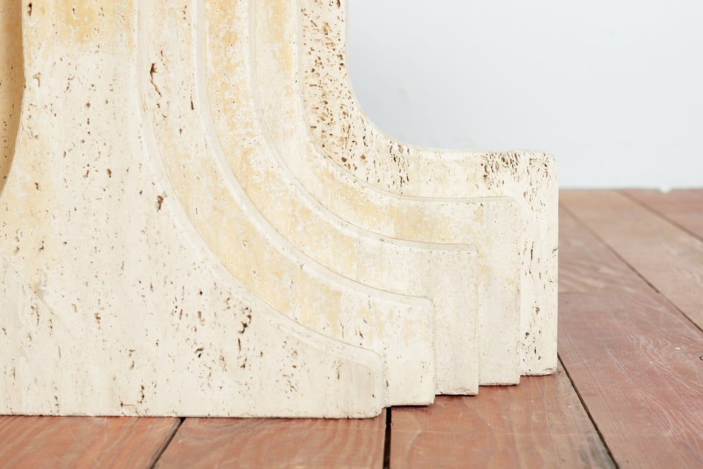 Tobia Scarpa Travertine Table