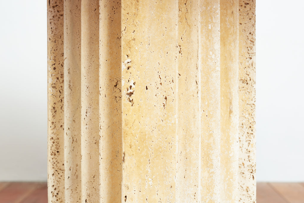 Tobia Scarpa Travertine Table