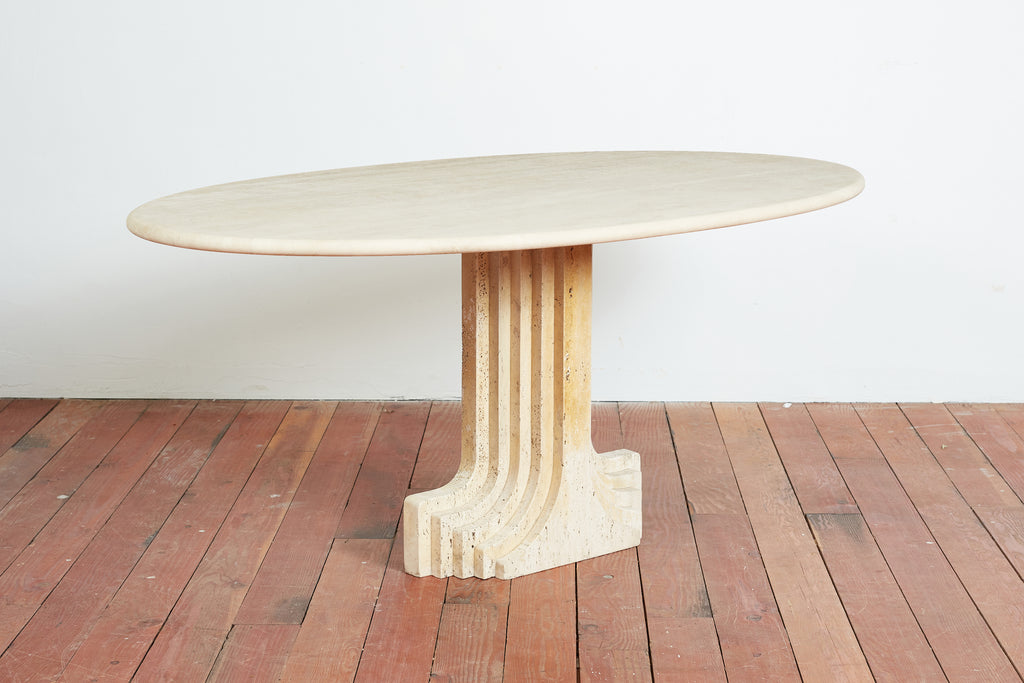 Tobia Scarpa Travertine Table