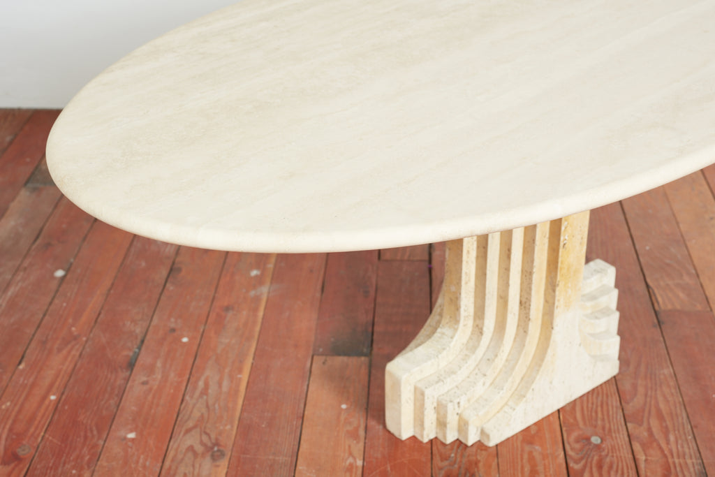 Tobia Scarpa Travertine Table