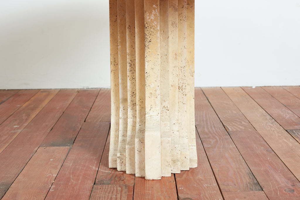 Tobia Scarpa Travertine Table
