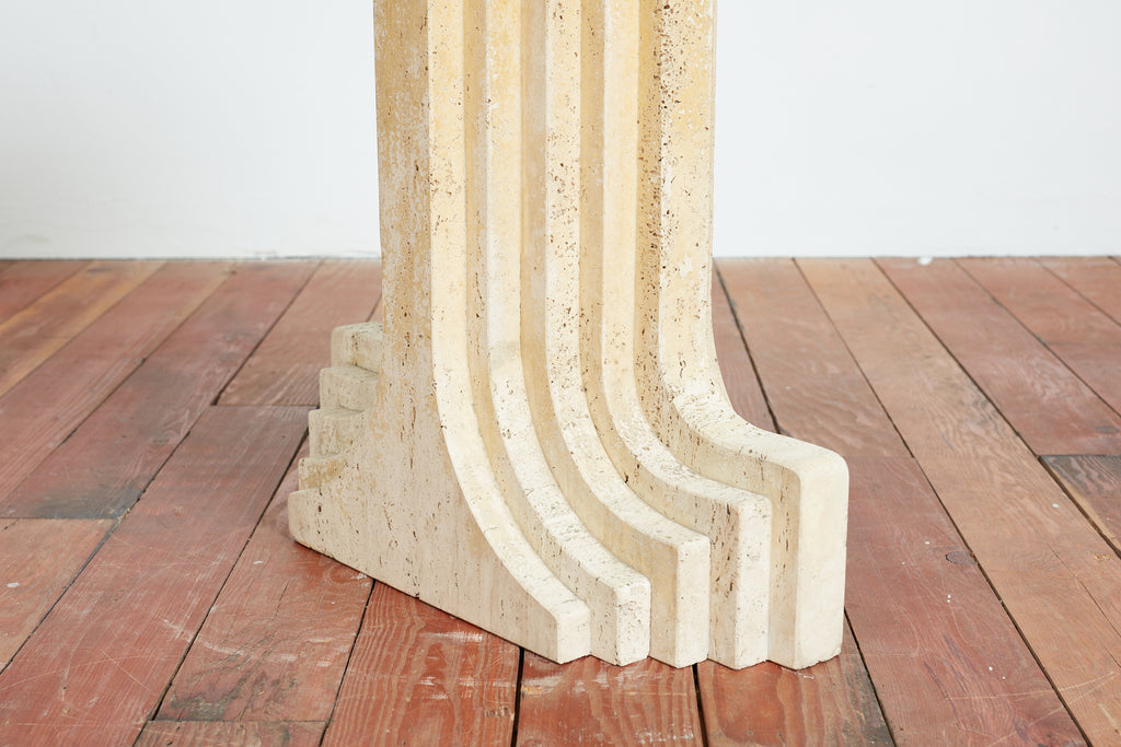 Tobia Scarpa Travertine Table