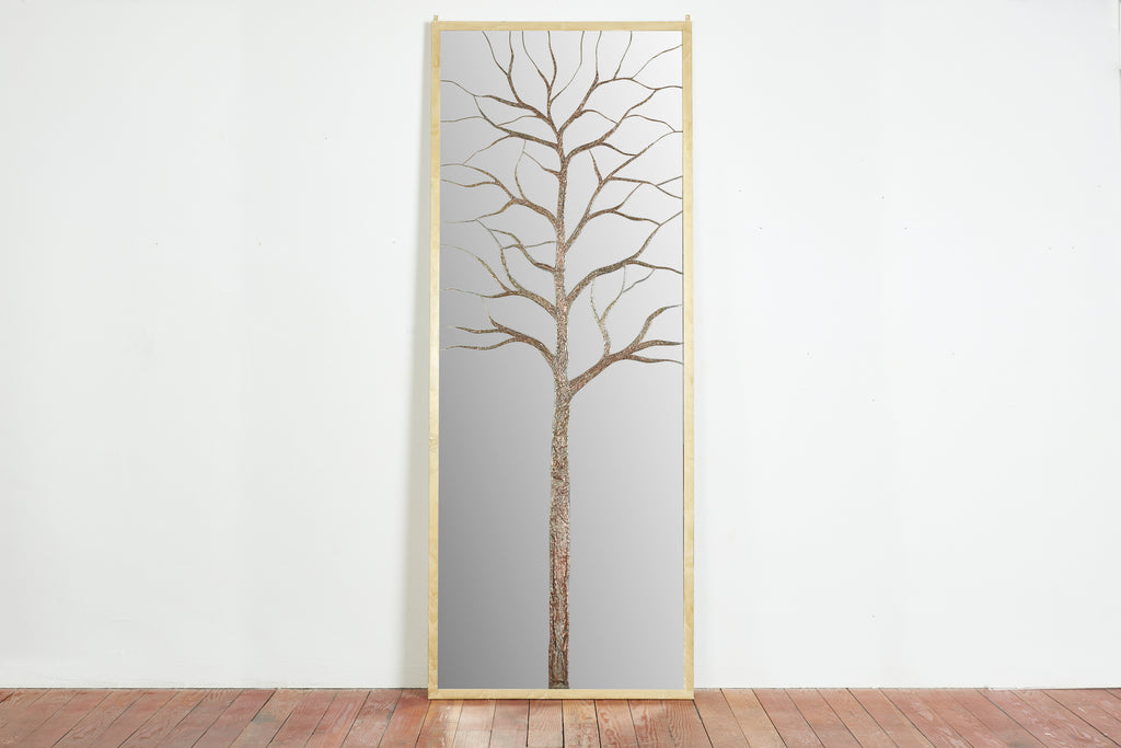 Gigantic Bronze Tree Mirror
