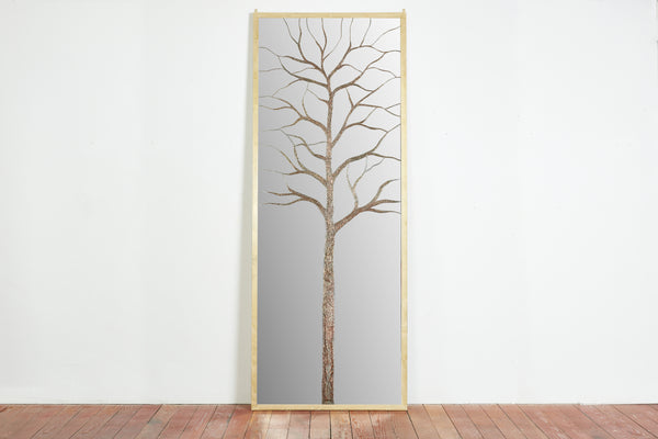 Gigantic Bronze Tree Mirror