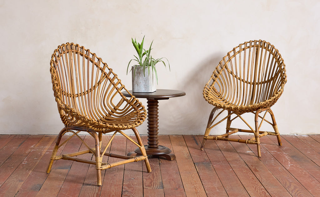 Bamboo Chairs attributed to Bonacina