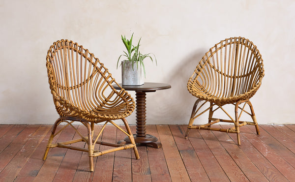 Bamboo Chairs attributed to Bonacina