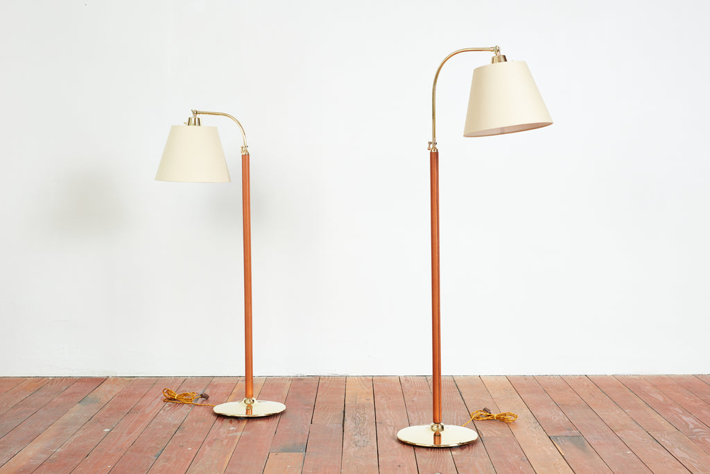 Jacques Adnet Style Floor Lamps
