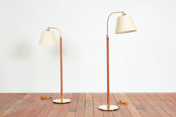 Jacques Adnet Style Floor Lamps