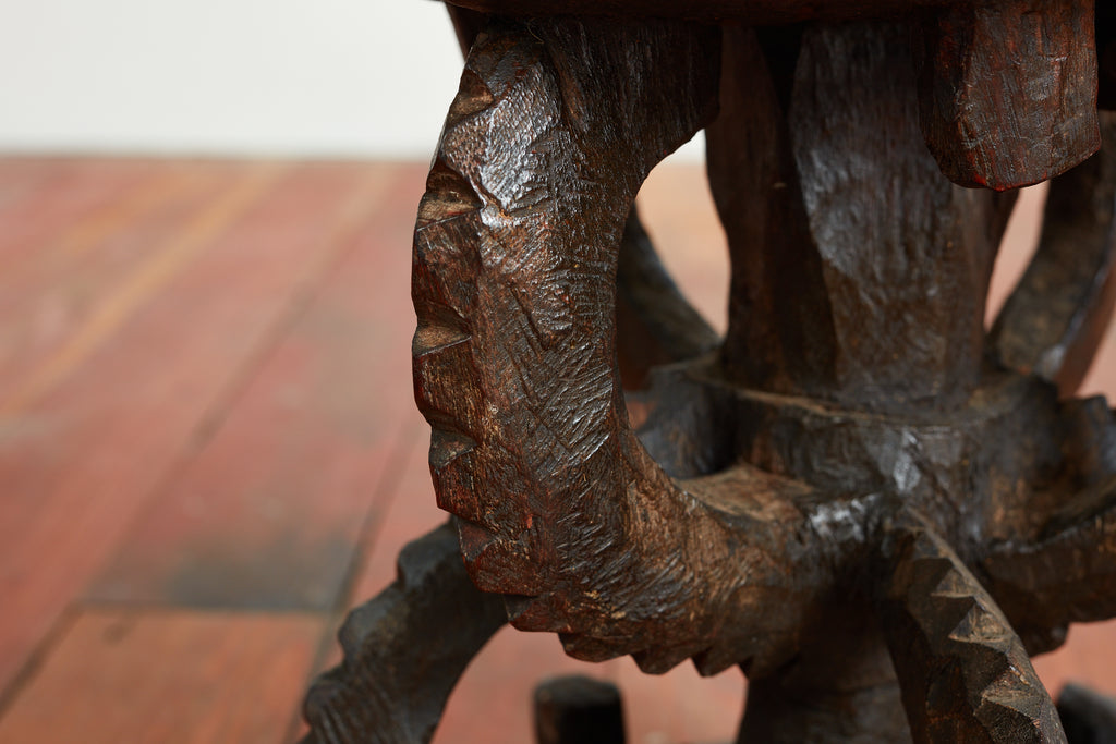 African Carved Stool