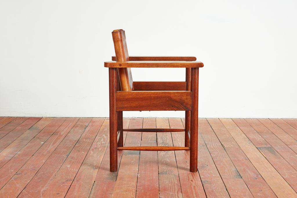 1940s French Leather Chairs