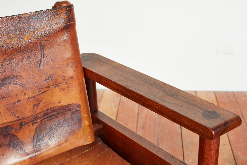 1940s French Leather Chairs