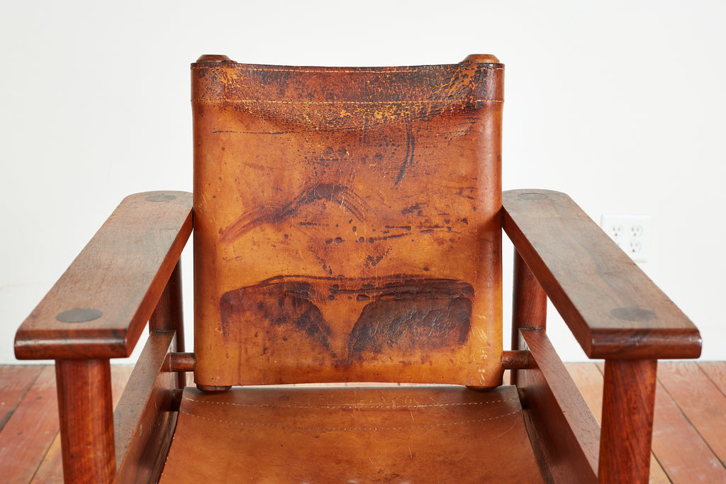 1940s French Leather Chairs