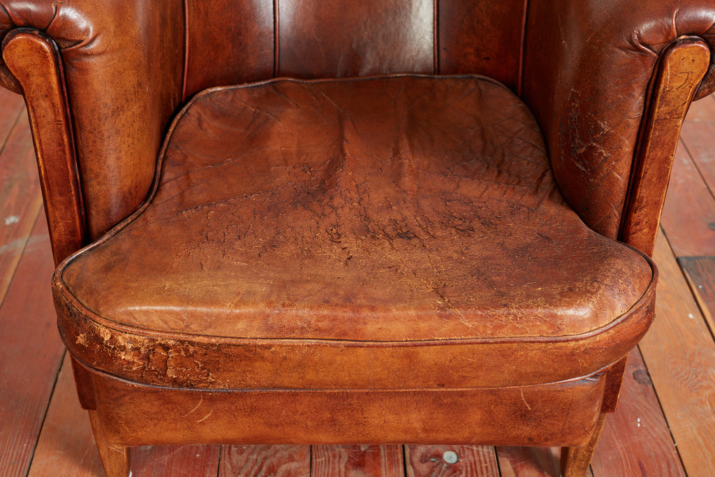 French Art Deco Club Chair - Orange Furniture Los Angeles