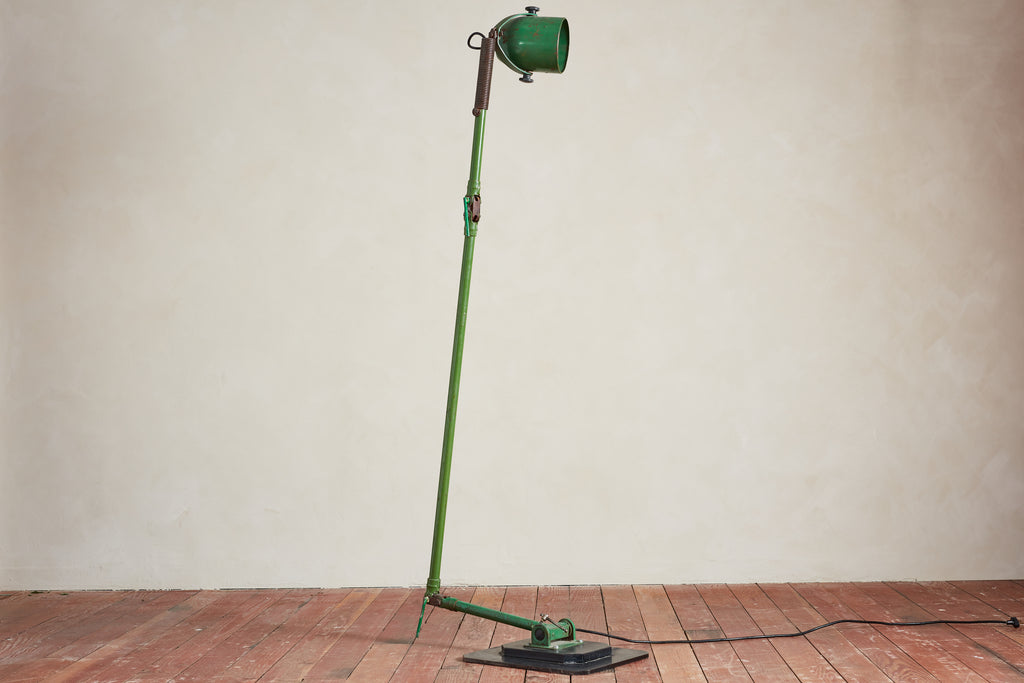 Giant Green Industrial Floor Lamp