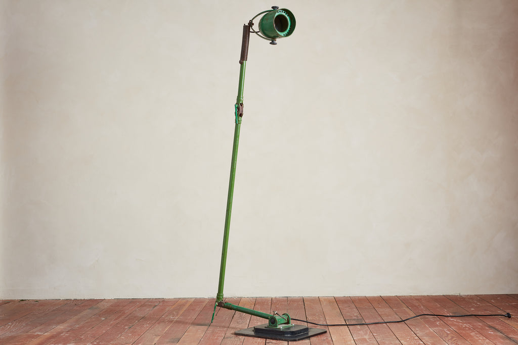 Giant Green Industrial Floor Lamp