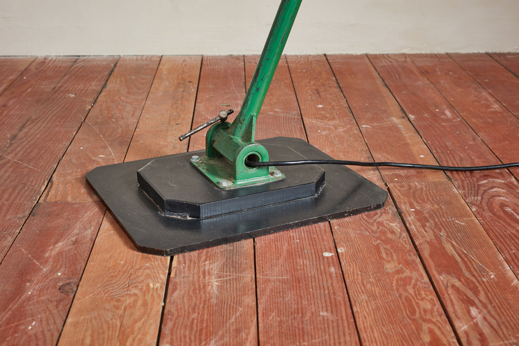 Giant Green Industrial Floor Lamp