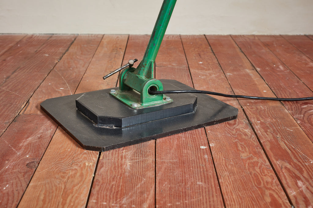 Giant Green Industrial Floor Lamp