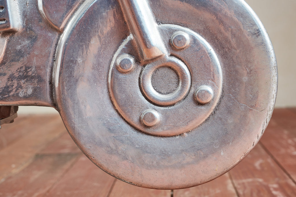 Aluminum Motorcycle and Car Playground Sculptures