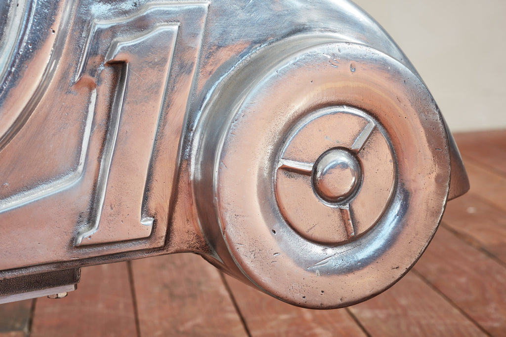 Aluminum Motorcycle and Car Playground Sculptures