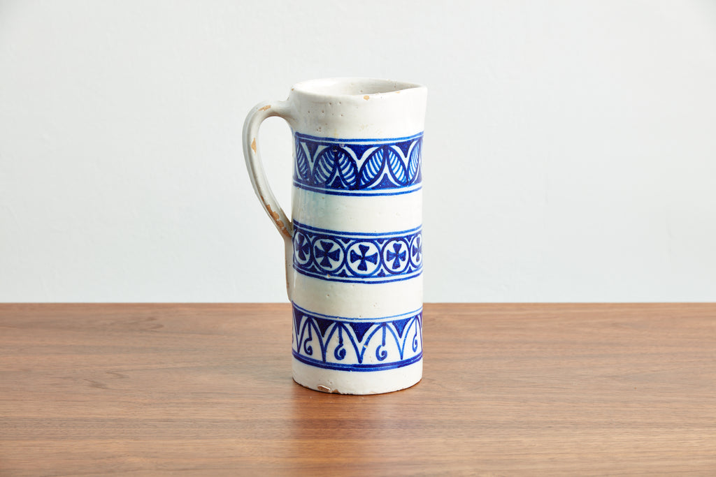 Spanish Ceramic Pitcher and Mug Set