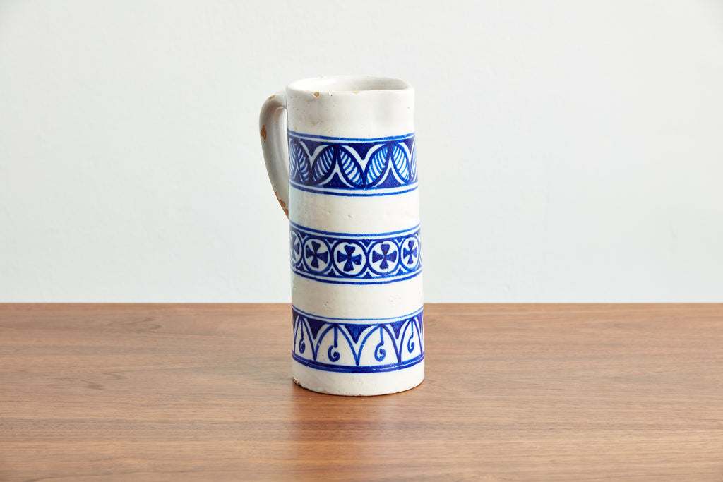 Spanish Ceramic Pitcher and Mug Set