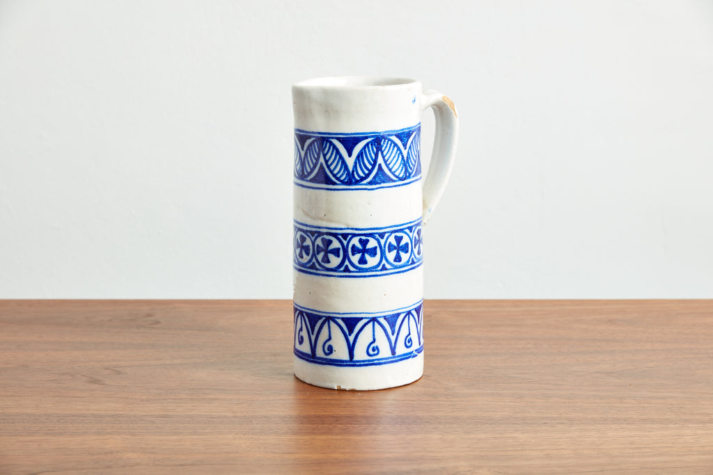 Spanish Ceramic Pitcher and Mug Set