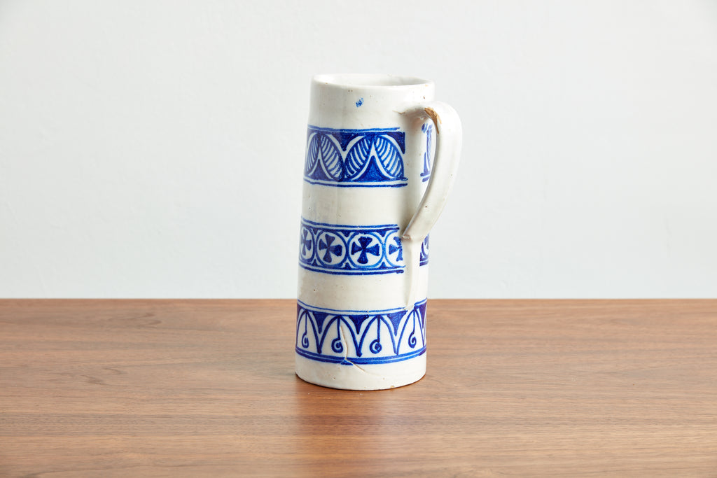 Spanish Ceramic Pitcher and Mug Set