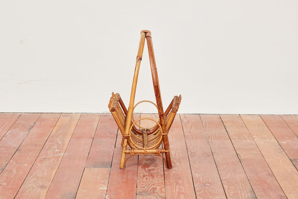 Italian Bamboo Magazine Rack