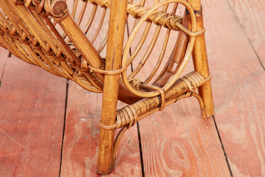 Italian Bamboo Magazine Rack