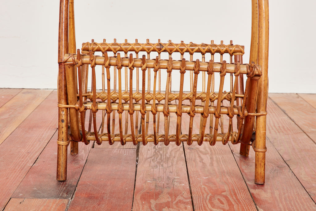 Italian Bamboo Magazine Rack