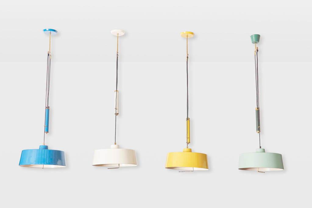 Italian Enameled Counterbalance Pendant