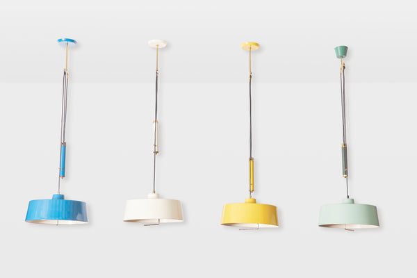 Italian Enameled Counterbalance Pendant