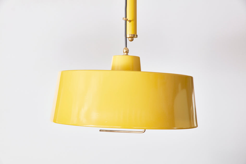 Italian Enameled Counterbalance Pendant