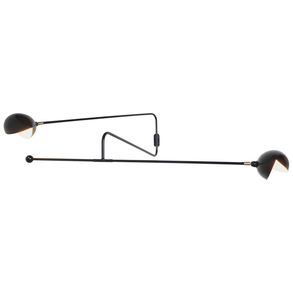 French Articulating Double Zig Zag Light Sconce