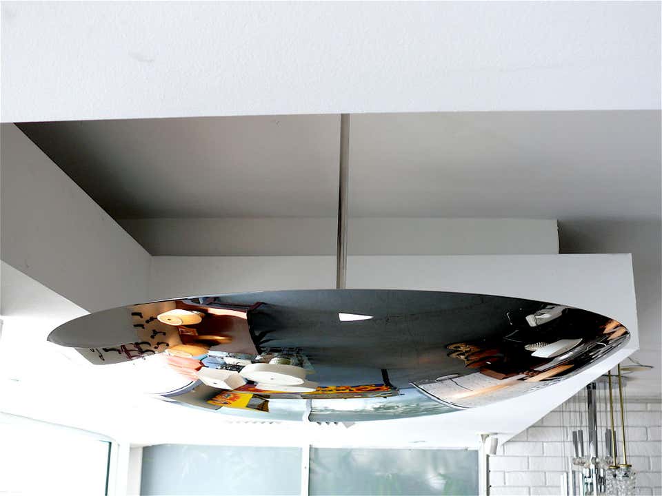 Nickel Dome Ceiling Pendant