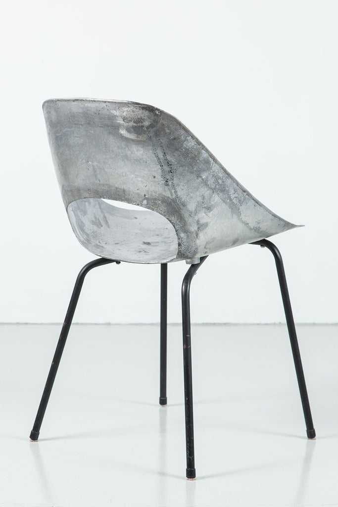 "Tonneau" Cast Aluminum Chair by Pierre Guariche